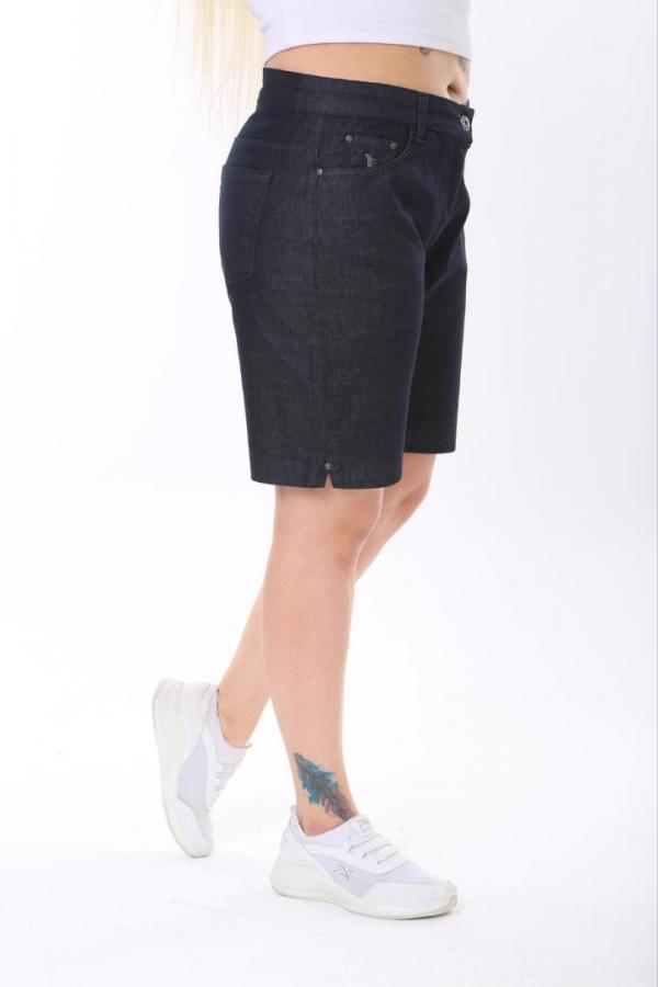 Gabardin Dark Blue Şort